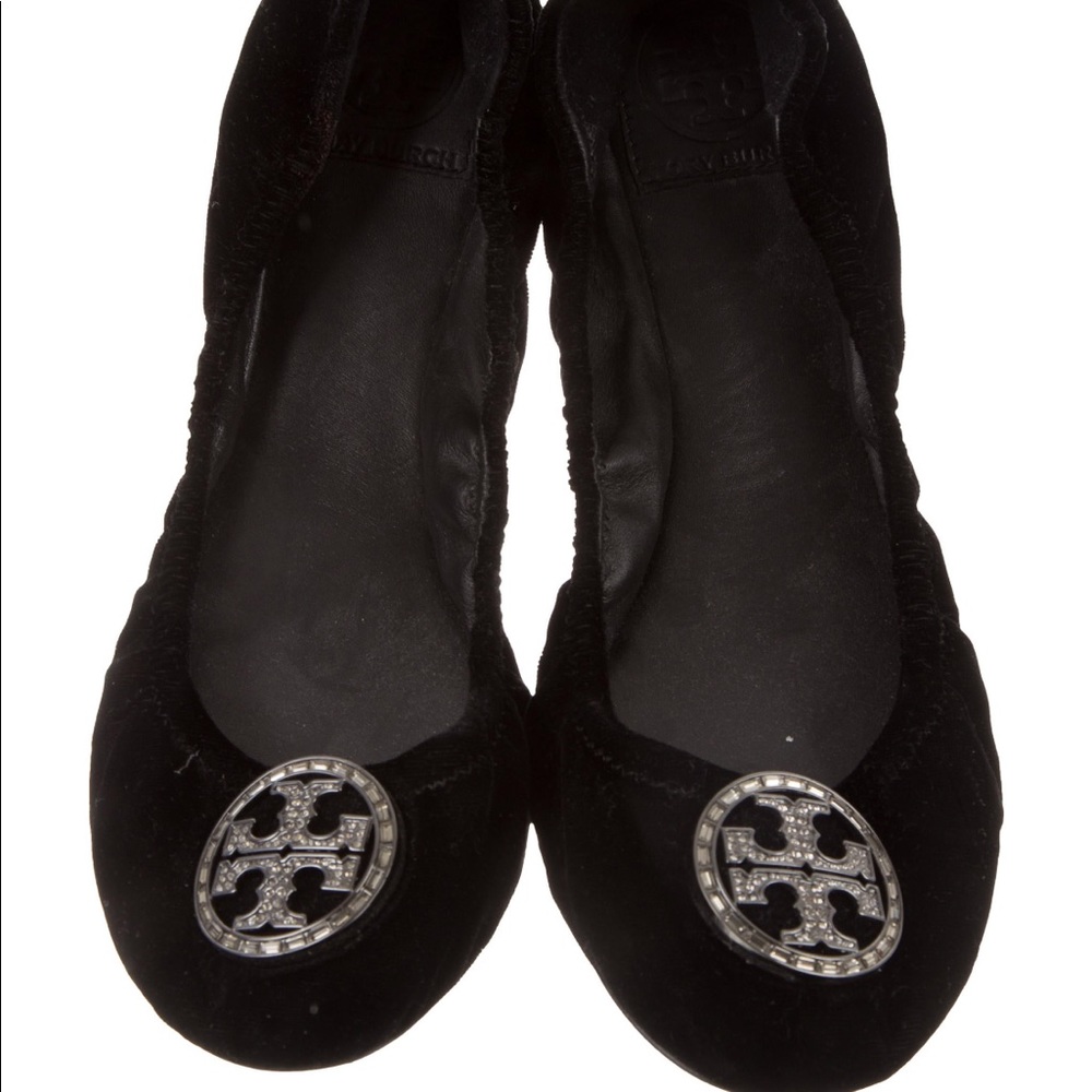 Black Velvet Tory Burch  Flats